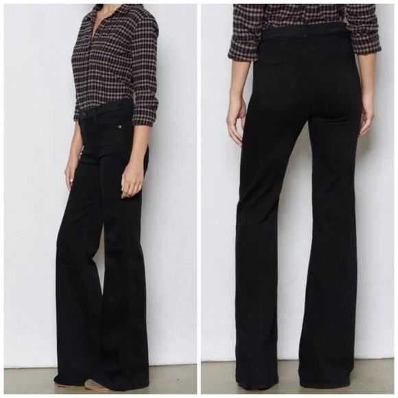 Current/Elliott Denim - Current Elliot jeans Girl Crush Flare Tar black size 24